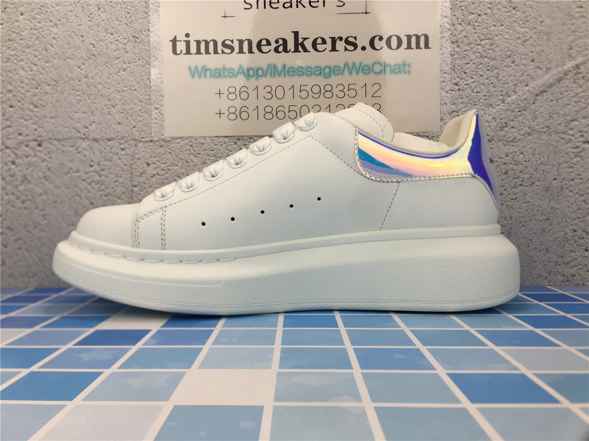 ALEXANDER MCQUEEN WHITE/SHOCK PINK Oversized Sneakers 561726WHVI59375